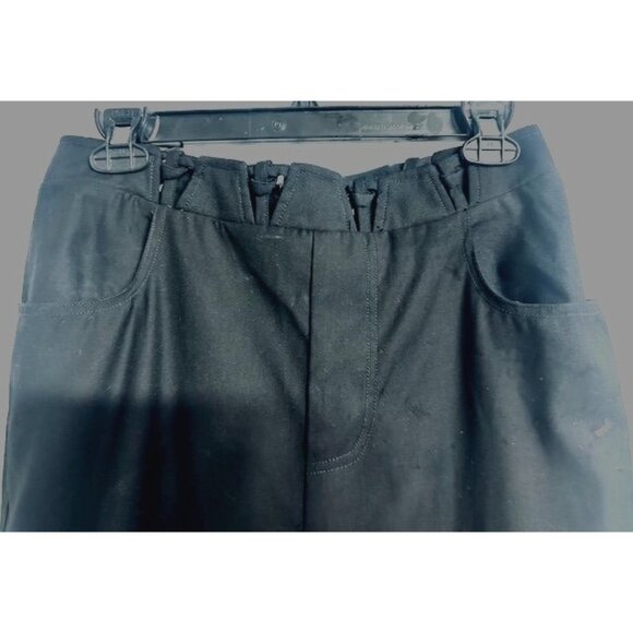 C/Meo Collective Black Dressy Tall Trousers High Interlaced Crossed waistband M - Picture 3 of 9